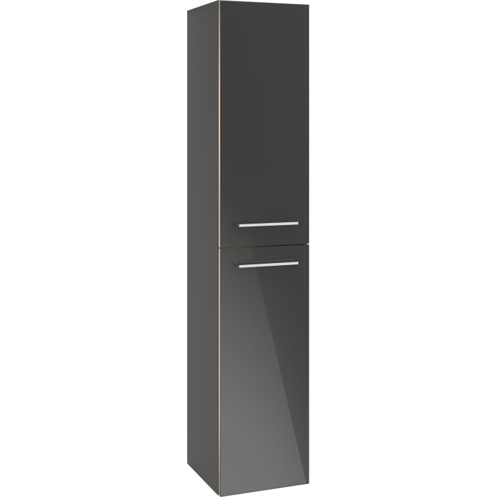 Skříňka boční Villeroy & Boch Avento kryształowy šedá, 35 x 89,2 x 37 cm, pánty zleva- sanitbuy.pl