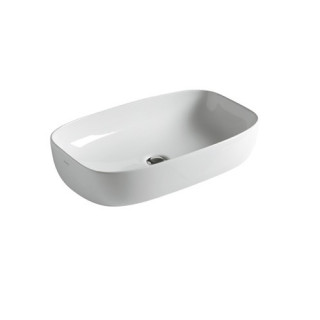 Závěsné umyvadlo, obdélníková Villeroy & Boch bílá Alpin, 45 x 37 x 15 cm, přepad, otvor na baterii, powłoka CeramicPlus- sanitb