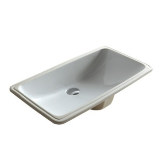 Umyvadlo pod desku Galassia Eloise bílá, 57 x 43 x 22 cm, bez otvoru pro baterii, z přepadem- sanitbuy.pl