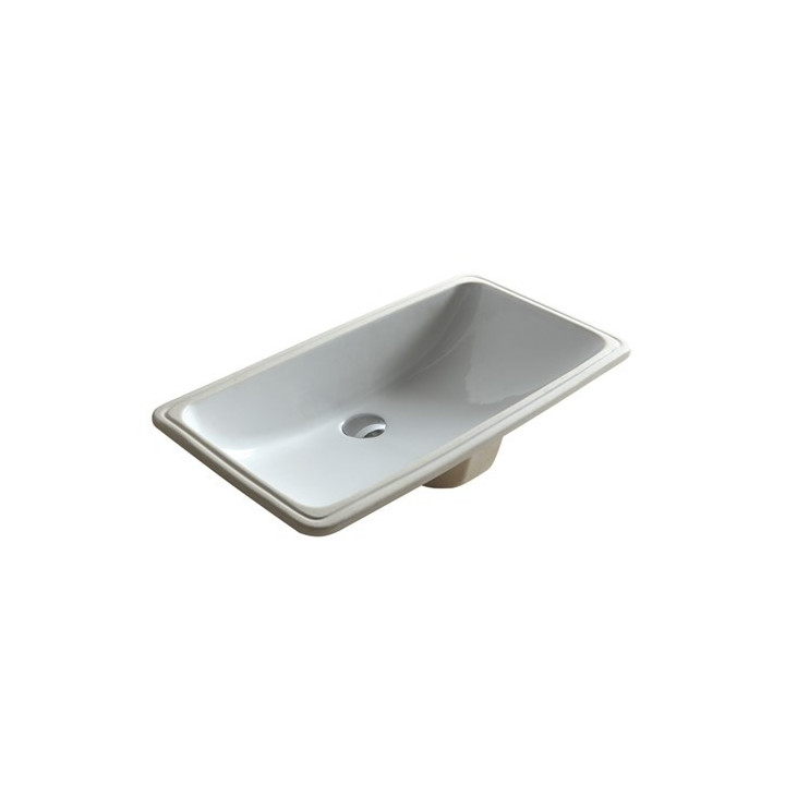 Umyvadlo pod desku Galassia Eloise bílá, 57 x 43 x 22 cm, bez otvoru pro baterii, z přepadem- sanitbuy.pl