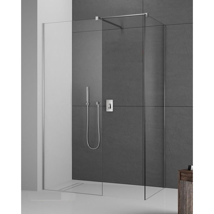 Stěna Walk-In Radaway Modo New II 100, 98.5-99.5x200cm, chrom, sklo čiré- sanitbuy.pl