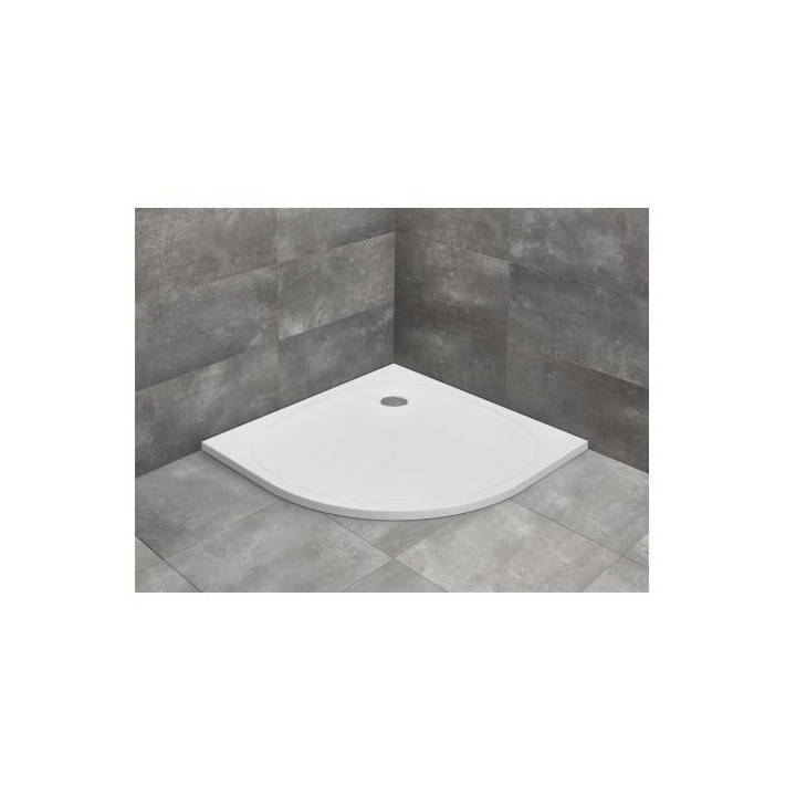 Čtvrtkruhová vanička z konglomerátu marmurowego 90x90cm Radaway Zantos A- sanitbuy.pl