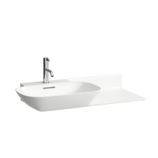 Umyvadlo nástěnná 900 x 450 mm SaphirKeramik s policí z pravé strány stronie s otvorem pro baterii Laufen INO- sanitbuy.pl
