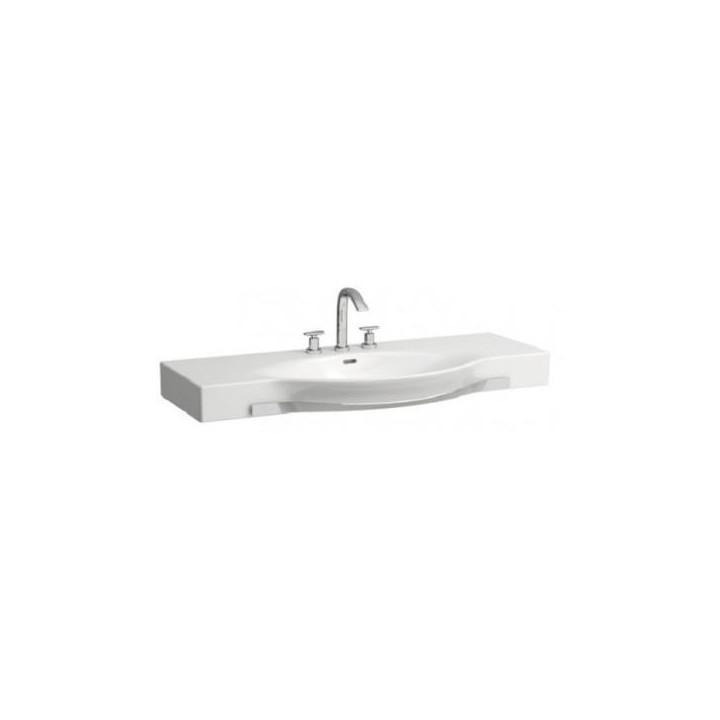 Umyvadlo nástěnná Laufen PALACE s relingem 1200 x 510 mm s otvorem pro baterii blaty umywalki s možností docinania bílá- sanitbu