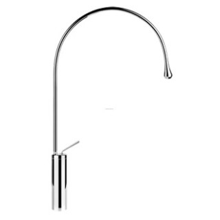 Umyvadlová baterie Gessi Goccia, vysoká černá matná, zasięg wylewki 244mm- sanitbuy.pl