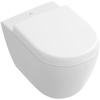 Mísa Villeroy&Boch Subway 2.0, závěsná, 35,5x48 cm, odtok vodorovný, Weiss Alpin CeramicPlus- sanitbuy.pl