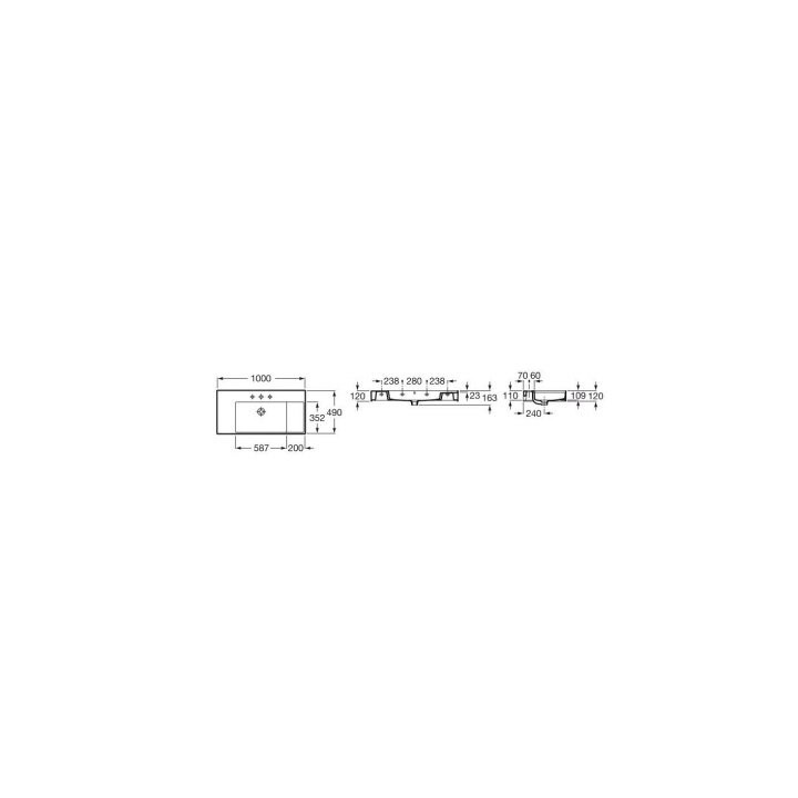 Aufsatzwaschtisch 50x37cm Roca Inspira Round rund weiß- sanitbuy.pl