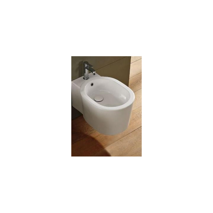 Bidet hängend Scarabeo Bucket 53,5x36cm, weiß- sanitbuy.pl