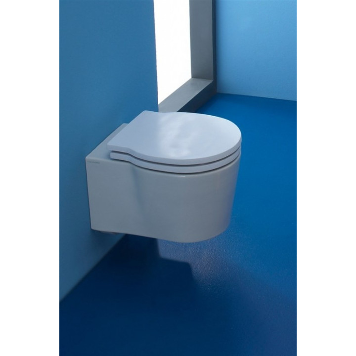 Becken WC hängend Scarabeo Bucket 40x29cm weiß- sanitbuy.pl