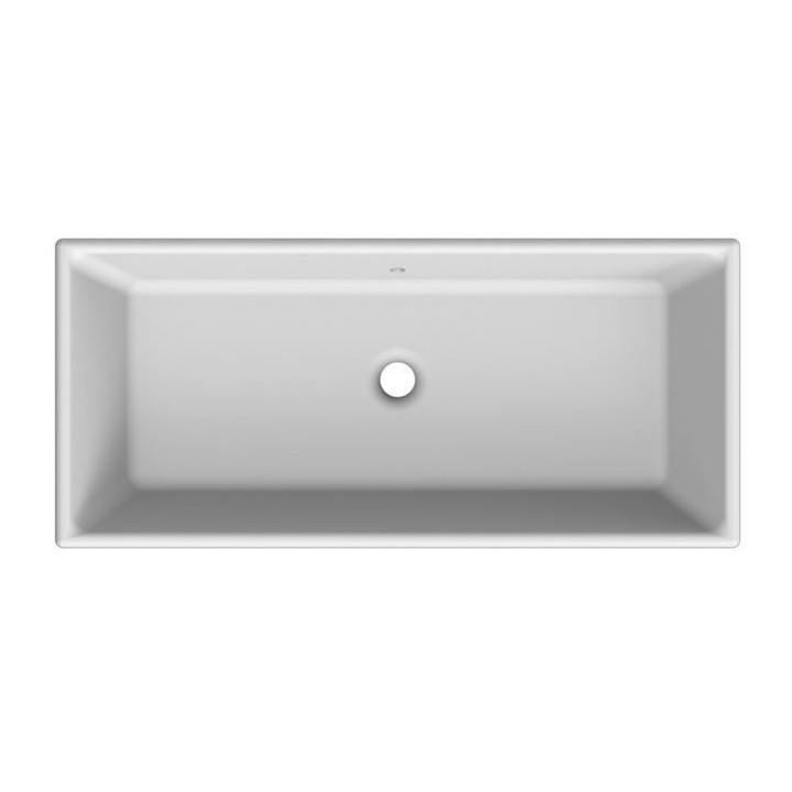 Einbauwaschtisch Scarabeo Gaia-Tech-Miky 56x39,5 cm, z Überlauf, ohne Hahnloch na baterie, weiß- sanitbuy.pl