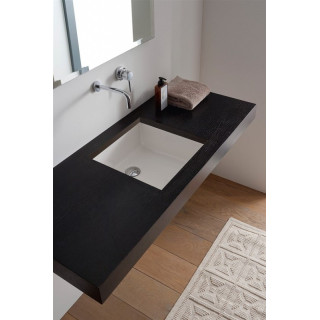 Unterbauwaschtisch Scarabeo Gaia-Tech-Miky 54,5x36 cm, z Überlauf, ohne Hahnloch na baterie, weiß- sanitbuy.pl