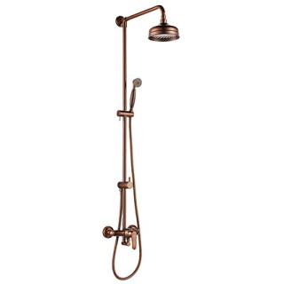 Wannenbatterie komplett Omnires Art Deco miedź antyczna Auslauf 19.5cm- sanitbuy.pl
