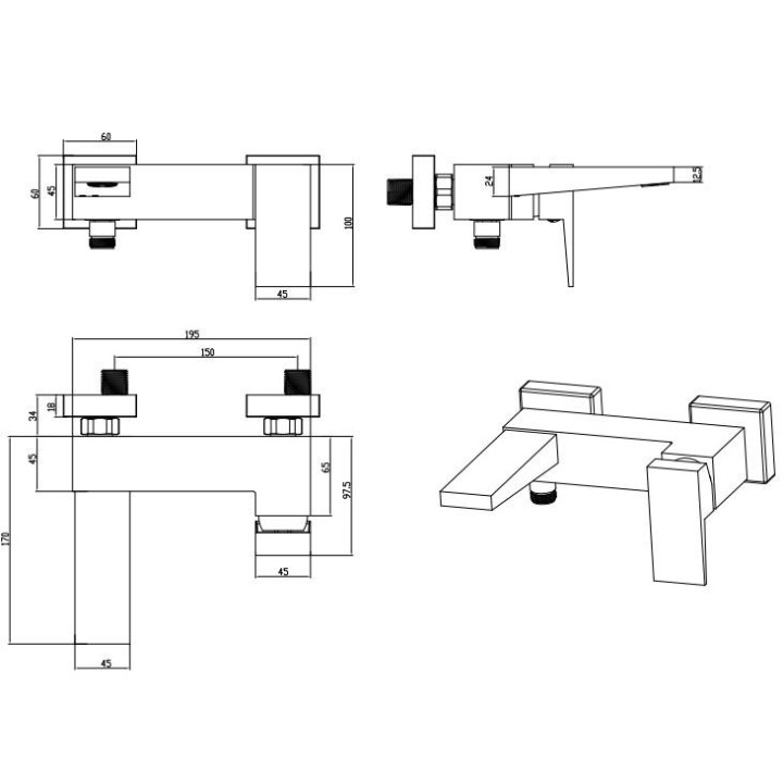 Thermostat-brausearmatur Omnires Fresh Chrom - sanitbuy.pl
