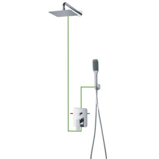 Wannenbatterie Unterputz Omnires Apure Chrom 2-drożna- sanitbuy.pl