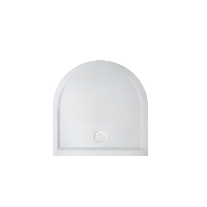 Duschwanne halbrund SanPlast Space Mineral 100x100x1,5cm weiß- sanitbuy.pl