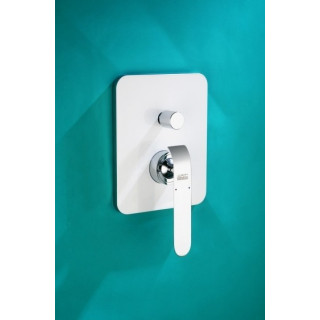 Unterputzarmatur mit Umschalter Art Platino Emira Einhebel- Chrom/weiß - sanitbuy.pl
