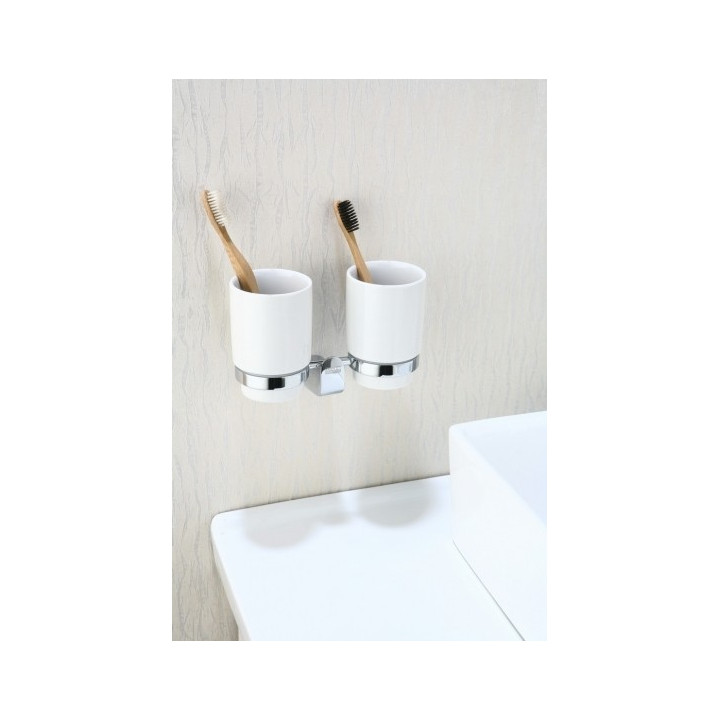 Art Platino Emira Halter z dwoma szklankami, Chrom - sanitbuy.pl