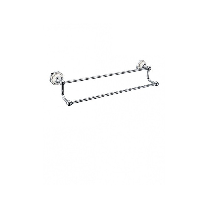 Halter für Handtücher Art Platino Nikolas doppelt, Chrom - sanitbuy.pl