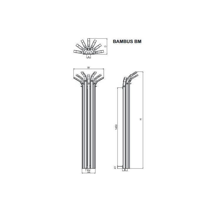 Grzejnik Enix Palma (PL) 66,8x188,6 cm - Farbe standardowy- sanitbuy.pl