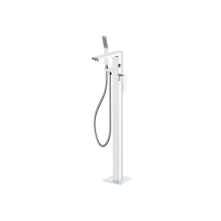 Wannenarmatur freistehend Vedo Sette hoch 850mm Chrom	- sanitbuy.pl
