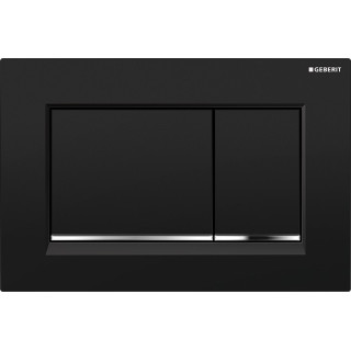 Betätigungstaste uruchamiający Geberit Sigma30, przedni, schwarz-Chrom bł.-schwarz- sanitbuy.pl