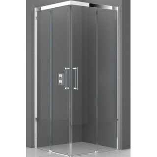Duschkabine Novellini Rose Rosse A 82-85x200 cm Eck- , silbernes Profil, transparentes Glas- sanitbuy.pl