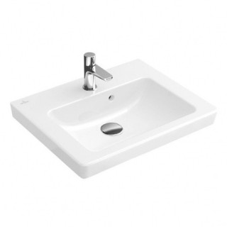 Waschtisch klein Villeroy & Boch Subway 2.0 45x37 cm mit Schicht CeramicPlus, weiß Weiss Alpin- sanitbuy.pl