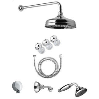 Dusch-set Unterputz Giulini G. Odessa Kopfbrause 20cm Chrom- sanitbuy.pl