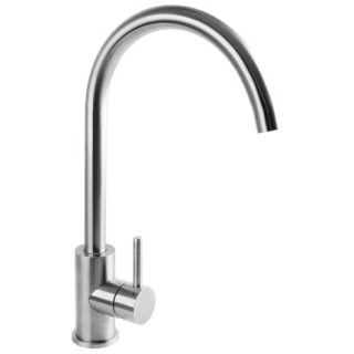 Spültischarmatur Omnires Albany z drehbar wylewką, aus rostfreiem Stahl, Inox- sanitbuy.pl