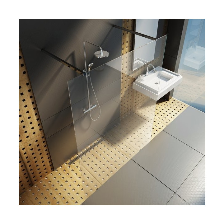 Duschkabine rechteckig Ravak Walk In Free 120x200 cm mit Schicht AntiCalc, profile aluminium Glas transparent - sanitbuy.pl