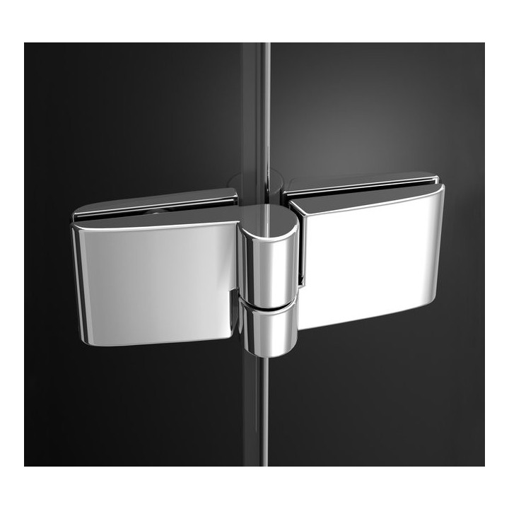 Duschkabine rechteckig Ravak SmartLine SMSRV4 80x80x190 cm mit Schicht AntiCalc, profile Chrom Glas transparent - sanitbuy.pl