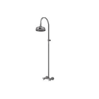 Zestaw prysznicowy Kerasan Retro z deszczownicą gold- sanitbuy.pl