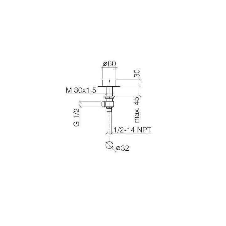 Auslauf Waschtisch- hoch, Dornbracht CL.1 Höhe 343 mm, Chrom - sanitbuy.pl