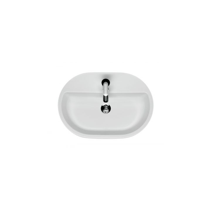 Waschtisch 60 cm Aufsatz Cersanit Caspia Oval weiß - sanitbuy.pl