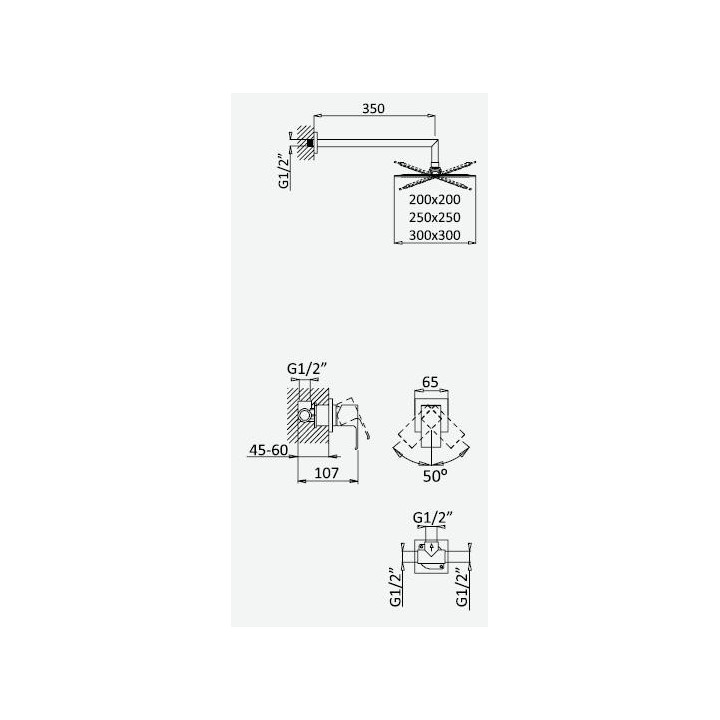 Armatur Brause- Bruma Linea 3 odbiornik, sunset- sanitbuy.pl