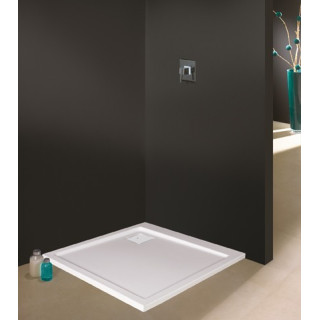 Duschwanne quadratisch Sanplast Prestige Mineral B-M/PR 90x90x1,5 900x900 weiß- sanitbuy.pl