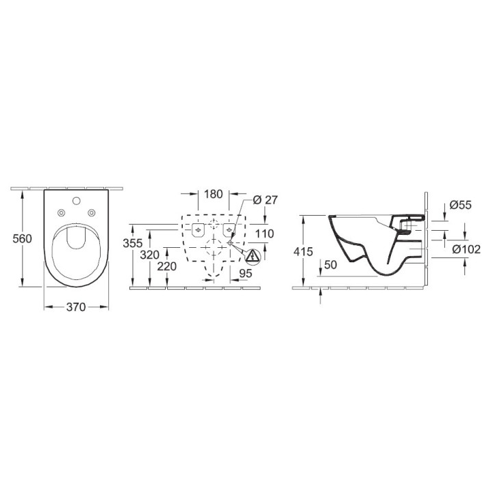 Set Villeroy & Boch Subway 2.0 Becken WC hängend+WC-Sitz mit Softclosing ,Weiss Alpin- sanitbuy.pl