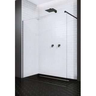 Wand Walk-In Radaway Modo New Black II 70, 68.5-69.5x200cm, czarne, Glas transparent- sanitbuy.pl