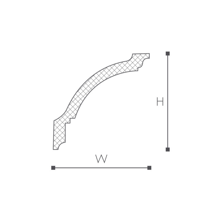 Listwa przysufitowa NMC Nomastyl 100x100x2000 mm- sanitbuy.pl