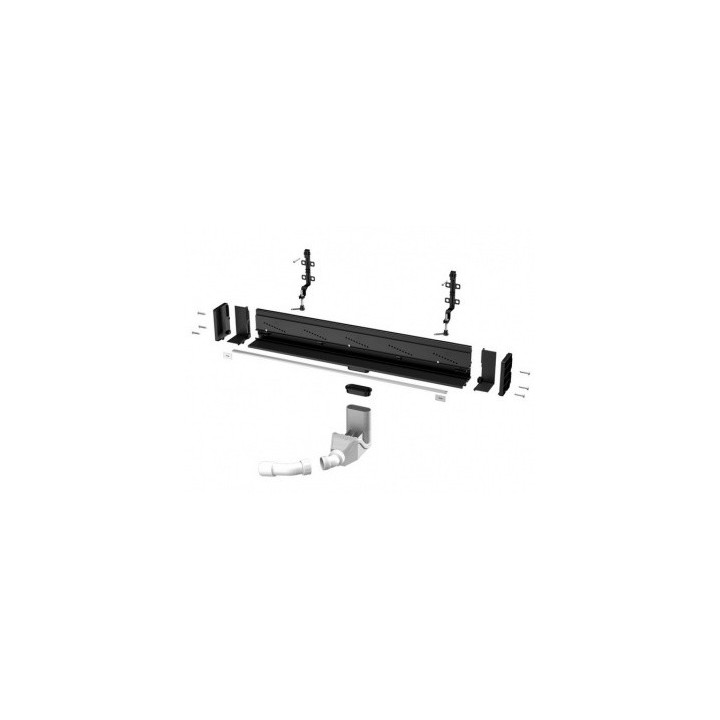 Advantix Vario - Gehäuse do odpływu ściennego Advantix Vario z możliwością bezstopniowego dopasowania długości, 70 mm, (wersja r