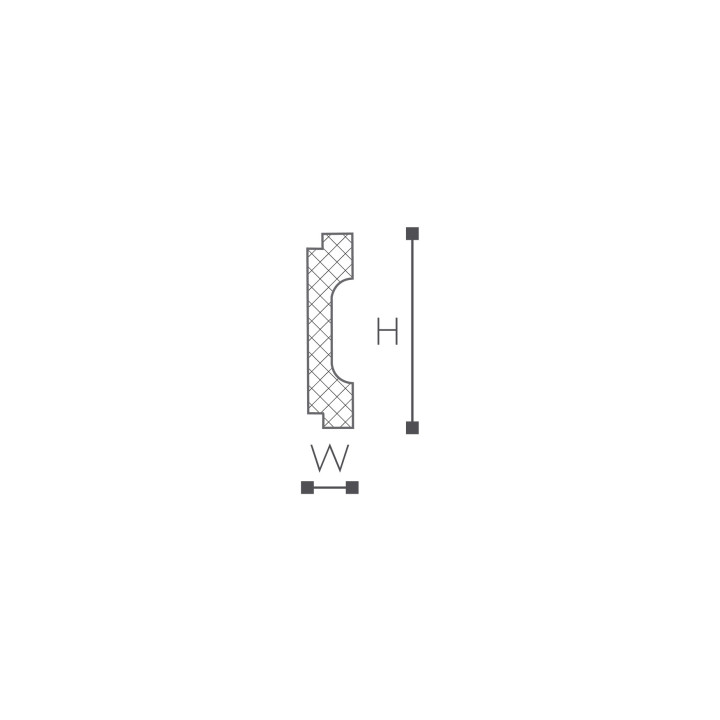 Listwa zur Wandmontage NMC Wallstyl 65x15x2000- sanitbuy.pl