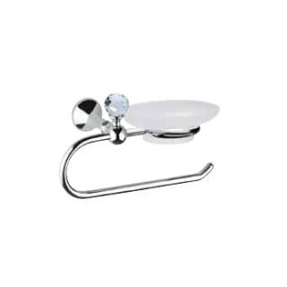 Seifenschale Glas- mit Halter Bagno&Associati Folie Swarovski golden- sanitbuy.pl