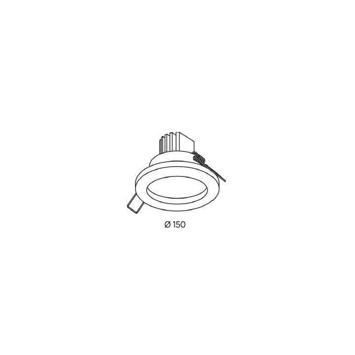 Oprawa wbudowana z ramką BPM Lighting SU Classic kwadrat, weiß- sanitbuy.pl