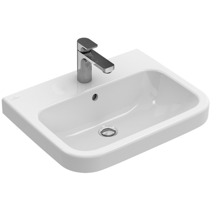 Waschtisch Villeroy & Boch Omnia Architectura Aufsatz, 100x48,5 cm, Weiß Alpin Ceramicplus, 1 lub 3 mit Anschlüssen, z Überlauf-