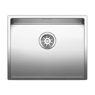 Zlewozmywak aus Stahl jednokomorowy Blanco Claron 450-U 49x44 cm abgehängt, ohne automatischen Stöpsel, aus Stahl - sanitbuy.pl