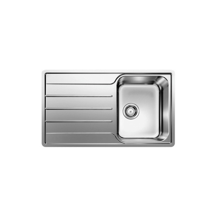 Zlewozmywak aus Stahl jednokomorowy Blanco Lemis 45 S-IF 86x50 cm z ociekaczem, polierter Stahl - sanitbuy.pl