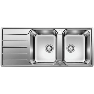 Zlewozmywak aus Stahl jednokomorowy Blanco Lemis XL 6 S-IF 100x50 cm z ociekaczem, polierter Stahl - sanitbuy.pl