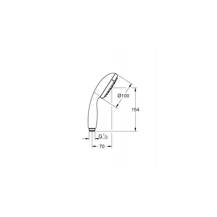 Grohe New Tempesta 100 Handbrause Chrom - sanitbuy.pl