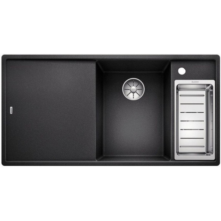 Zlew konglomeratowy + Sitz szaklana AXIA III 5 S Blanco Silgranit InFino 470x915 mm kawowy- sanitbuy.pl