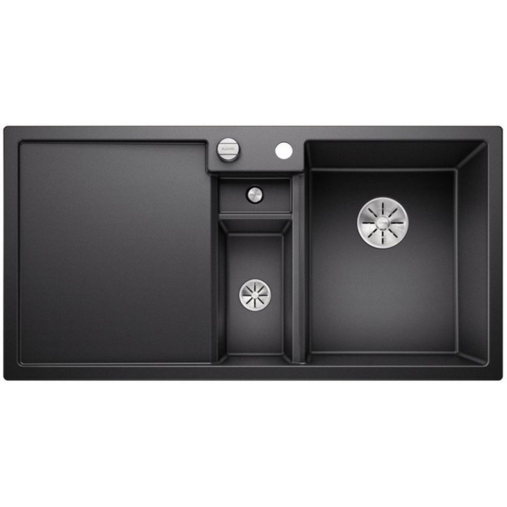Zlew konglomeratowy ZENAR XL 6 S InFino Blanco Silgranit 780x510mm komora rechts mit Stöpsel kawowy- sanitbuy.pl